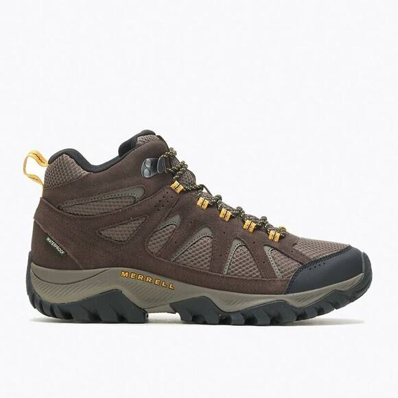 Merrell Oakcreek Mid-Top Waterproof Hiking Boots Men's Size 14W Athletic Shoes - Picture 1 of 11